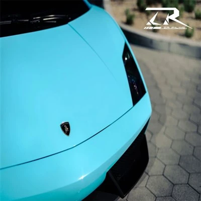 Film d'enveloppe de changement de couleur de voiture en TPU bleu ciel 7,5 mil